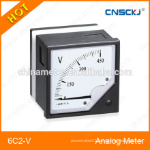 6C2-V series round dc analog panel voltmeter